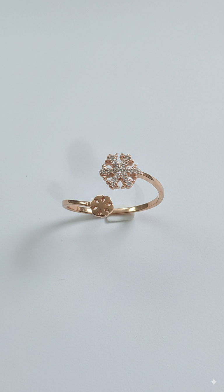 Blossom Spark Dual Charm Ring