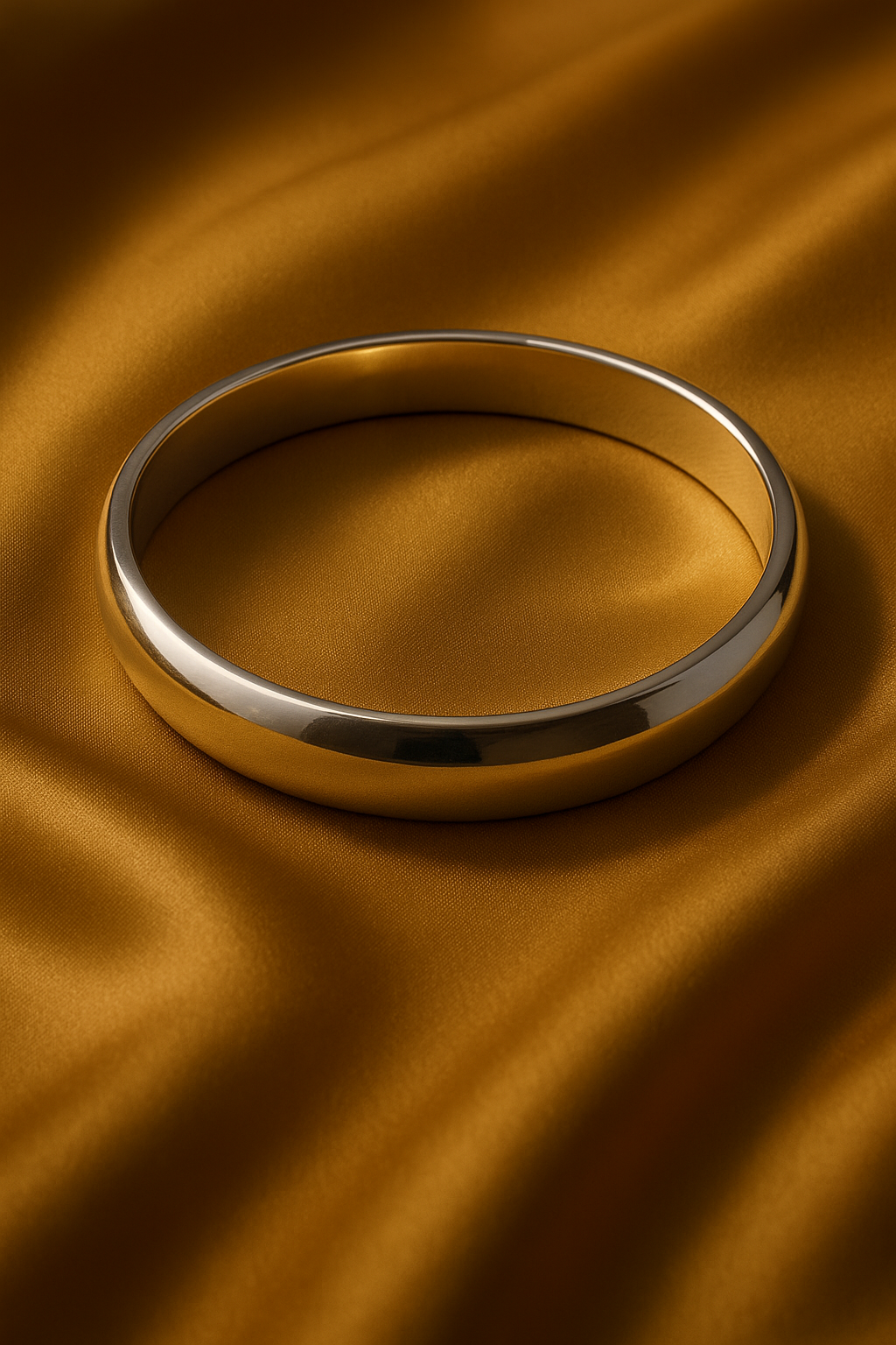 Silver Classic Men’s Kada (Minimal Solid Bangle)