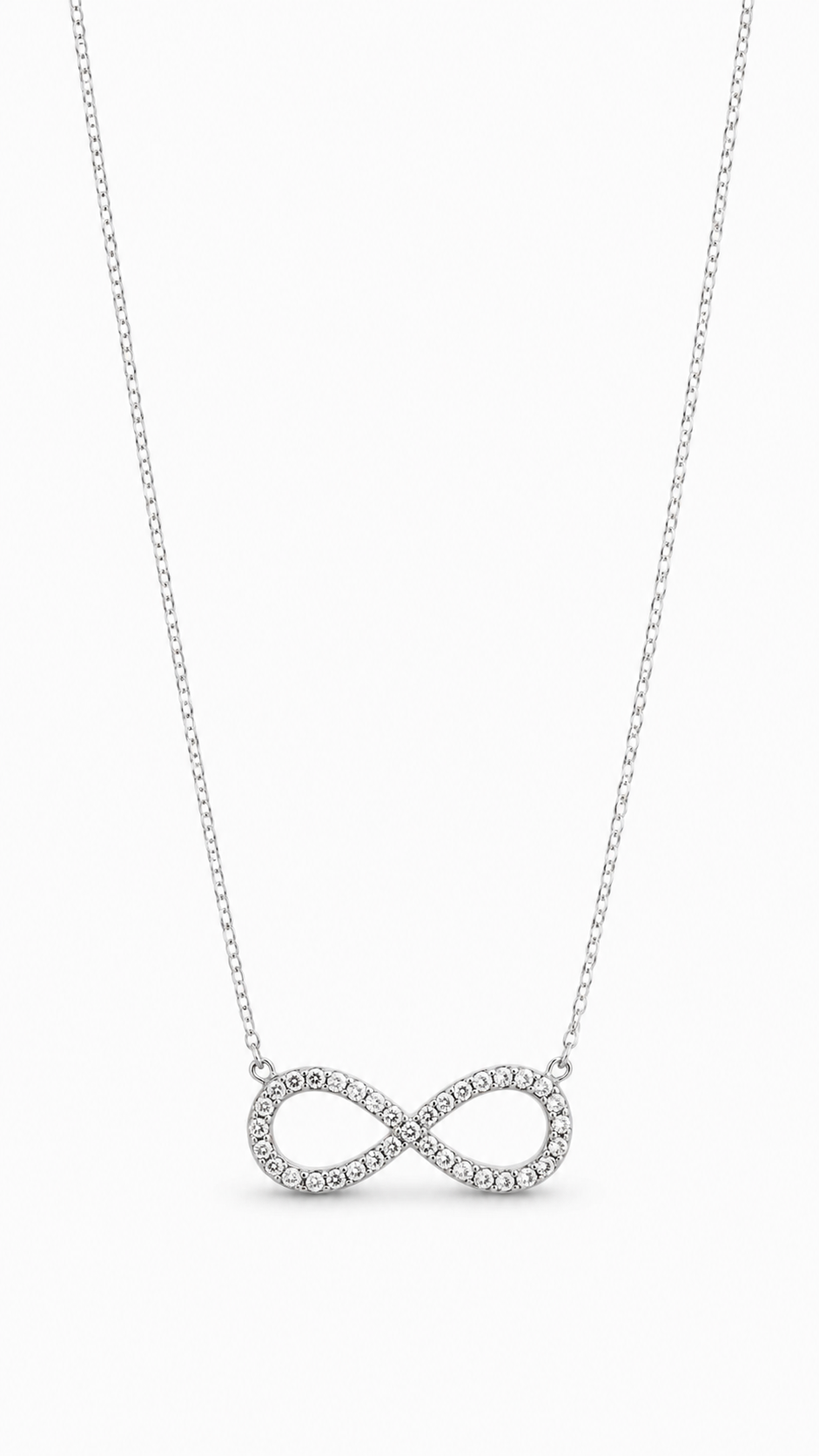 Infinity Diamond Necklace (925 Silver)