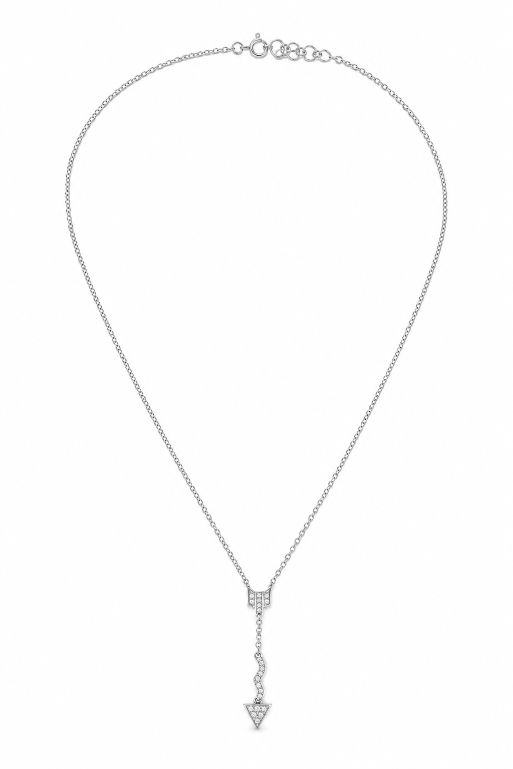 Bold 925 Silver Drop Pendant Necklace for Women