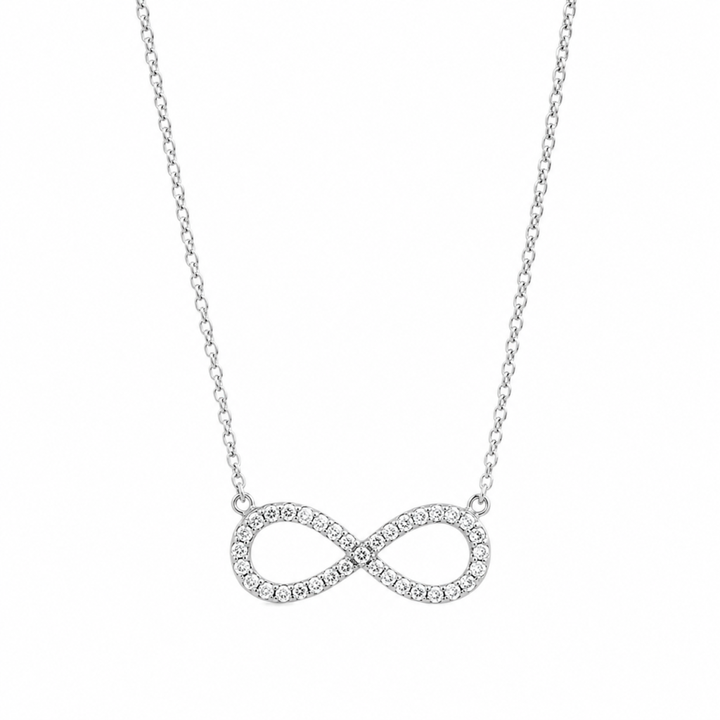 Infinity Diamond Necklace (925 Silver)